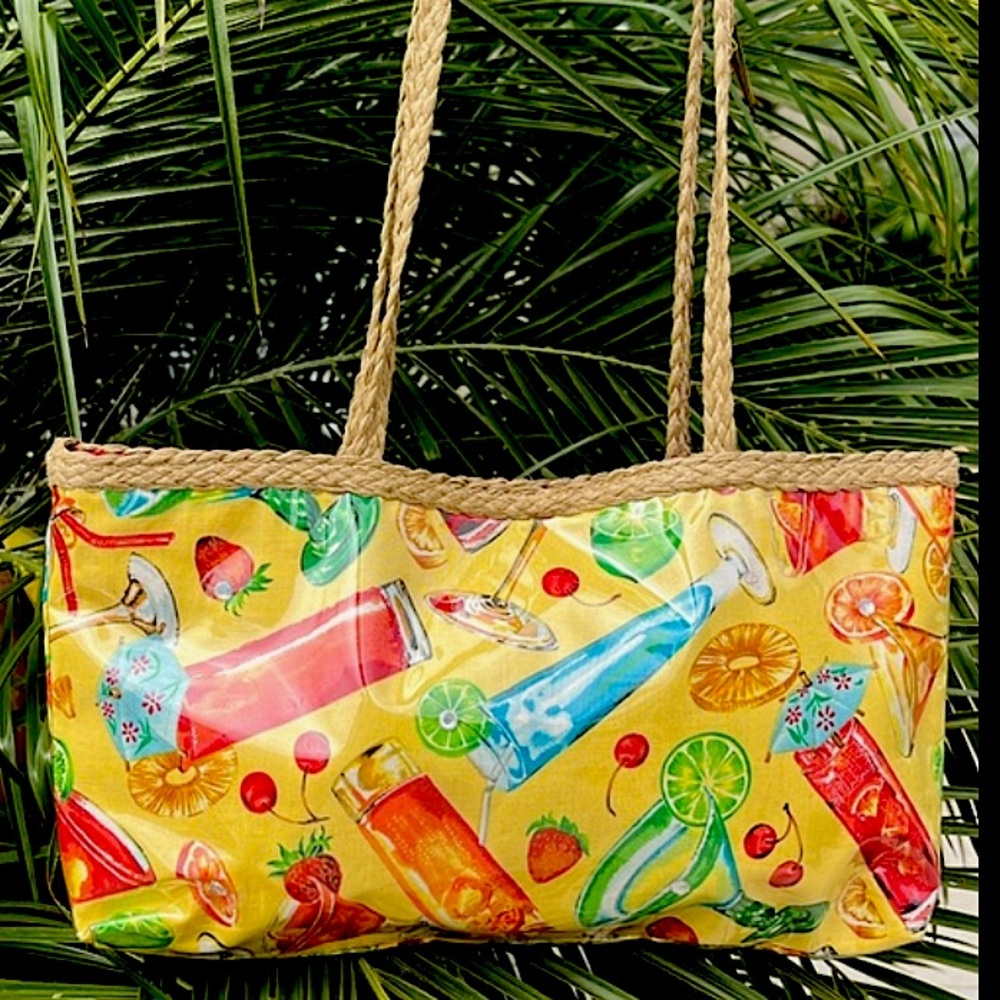 Rare Vintage Atenti Cocktails in Paradise Bag